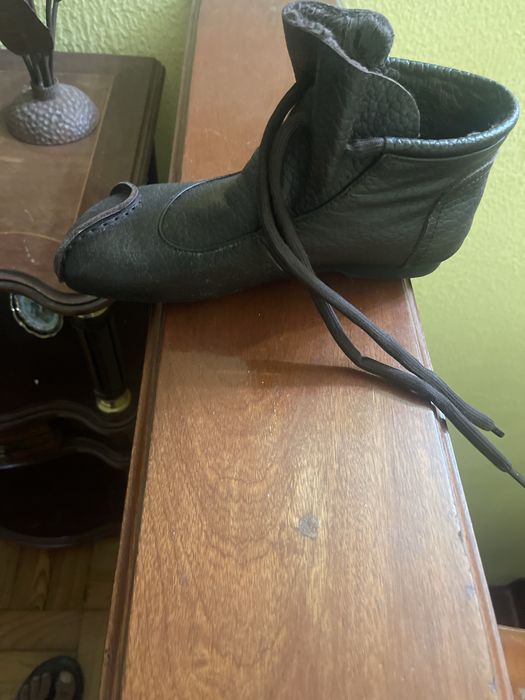 Botas unisexo de couro