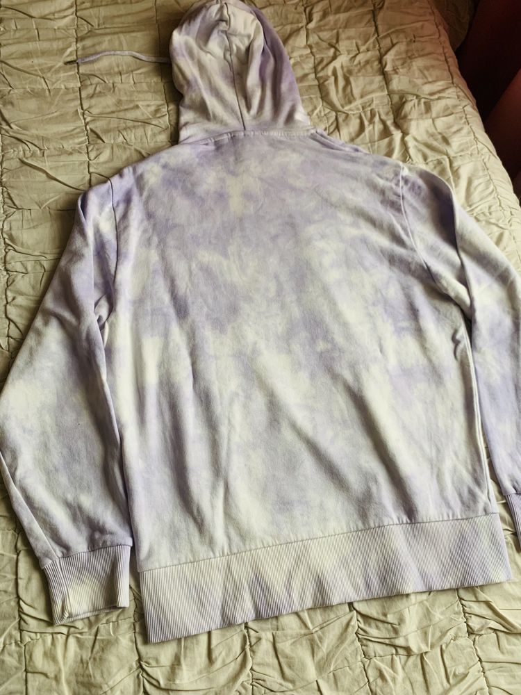 Bluza z kapturem fioletowo biała XS, Colussion