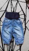 Spodnie dziecięce  niemowlęce  jeansowe dżinsowe H&M 74