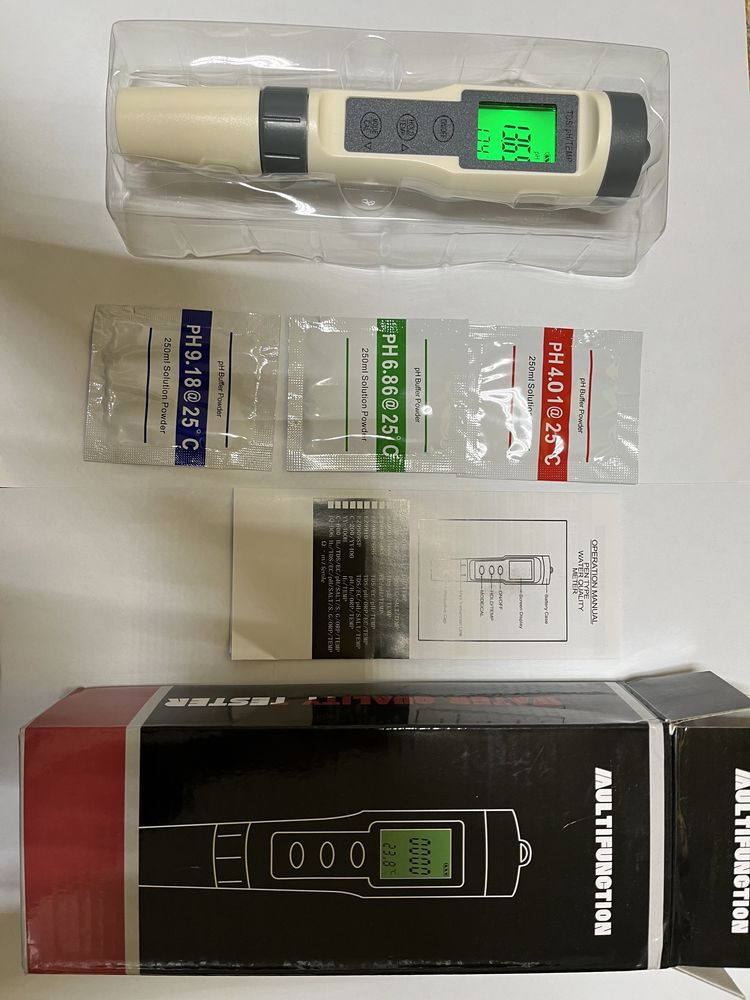 PH Meter,Tester PH/TDS/TEMP 3 в 1, ph метр, tds тестер, серія EZ 9901