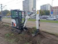 wypożyczalnia wynajem minikoparka mini koparka bobcat jcb cat operator