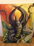 Obraz demon skorpion 100x130 cm