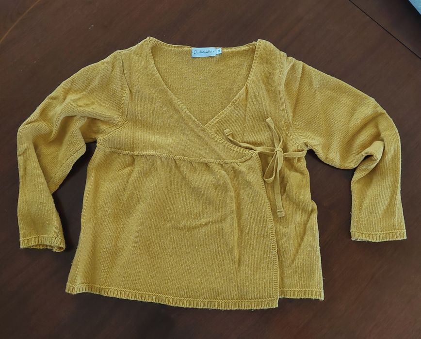 Casaco de lã traçado