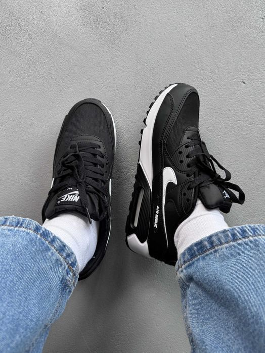 Кросівки Nike Air Max 90 Classic Black/White premium