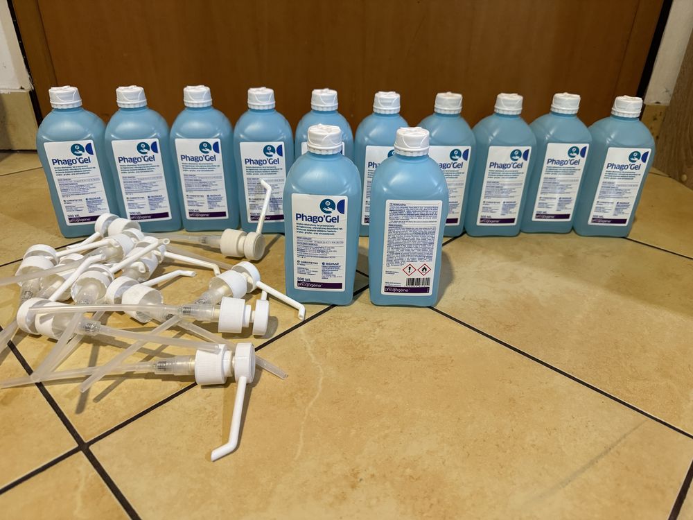 Preparat do dezynfekcji medilab PHAGO GEL Z POMPKĄ żel 0,5l  rąk skóry