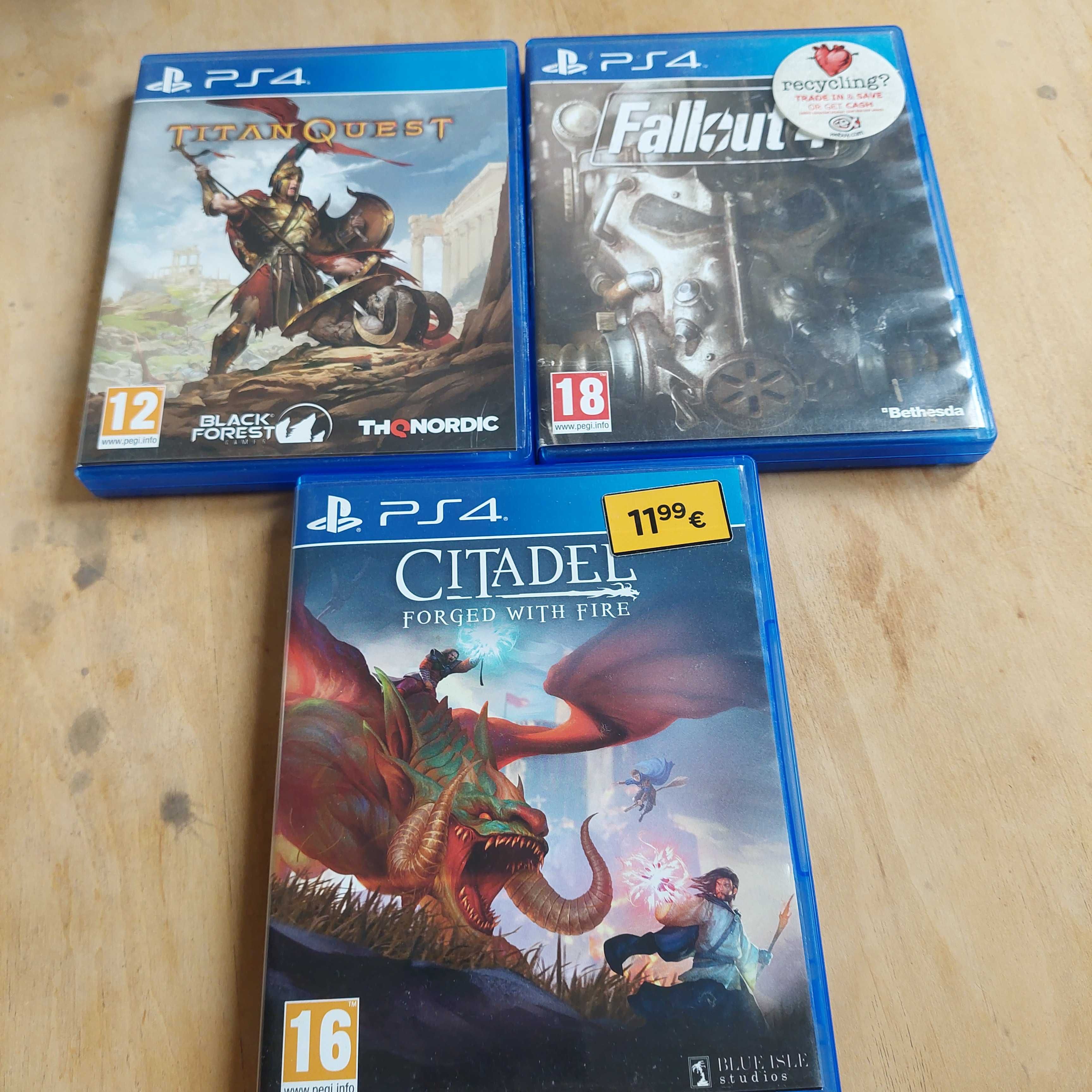 Zestaw : TitanQuest,Fallout 4, Citadel Forged with fire ps4