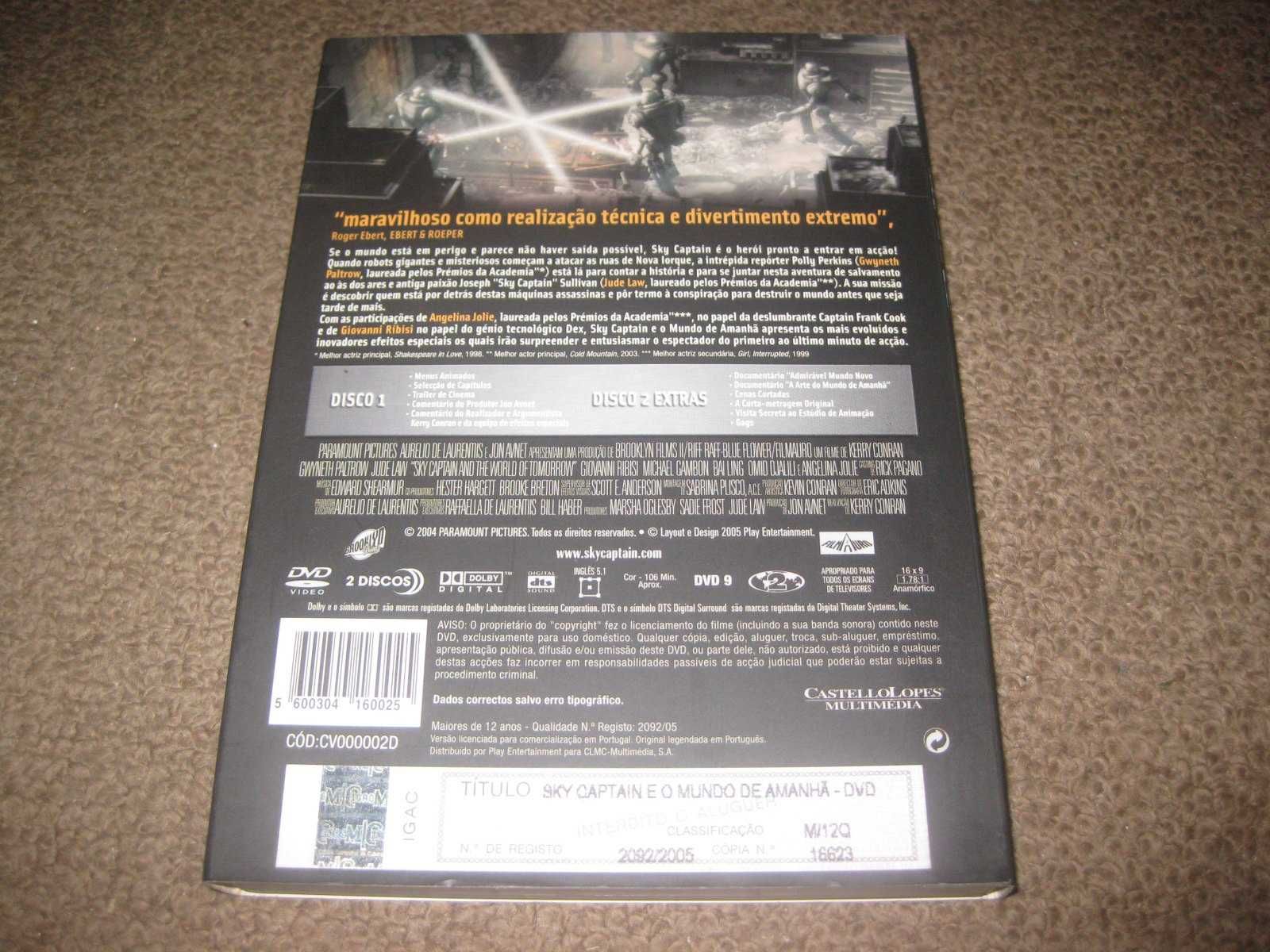 "Sky Captain e o Mundo de Amanhã" Edição Slidepack com 2 DVDs