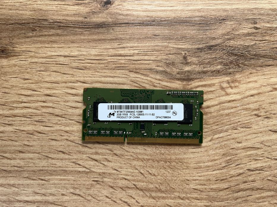 Оперативна памʼять ноутбучна, DDR3, 1600 MHz, 2 Гб