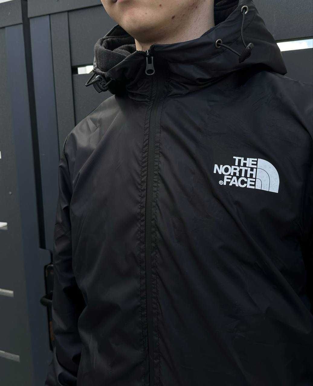 ТНФ куртка мужская черная (The North Face // XS S M L XL)