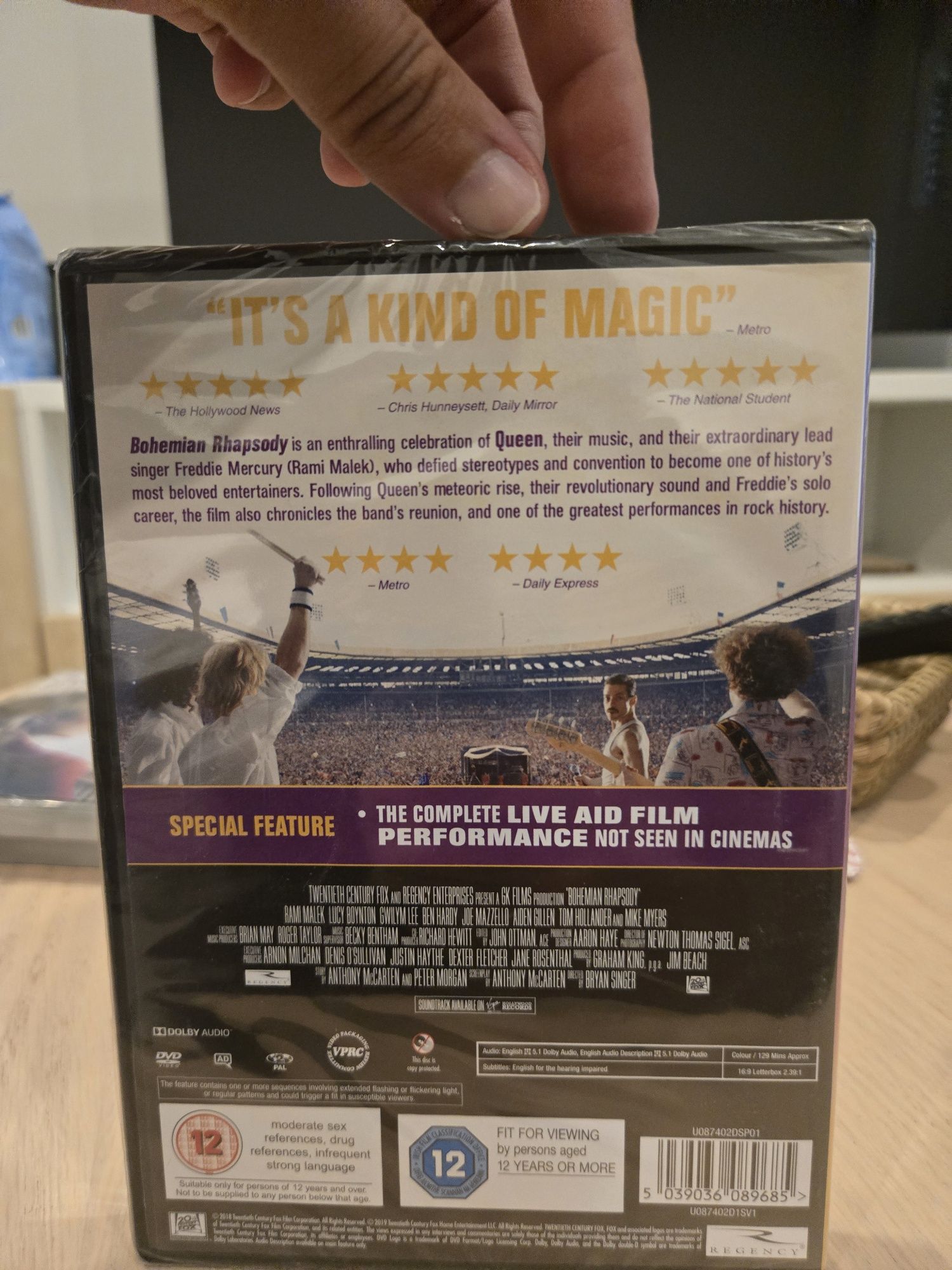 Filme Bohemian Rhapsody  por abrir