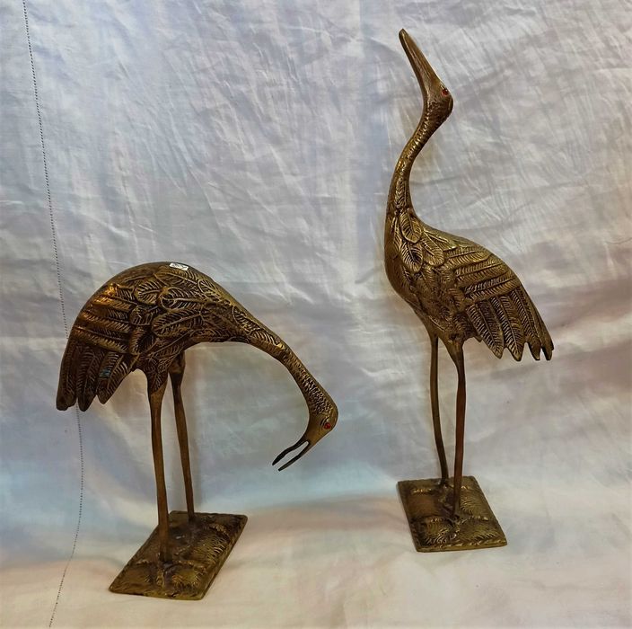Figuras Aves Latão