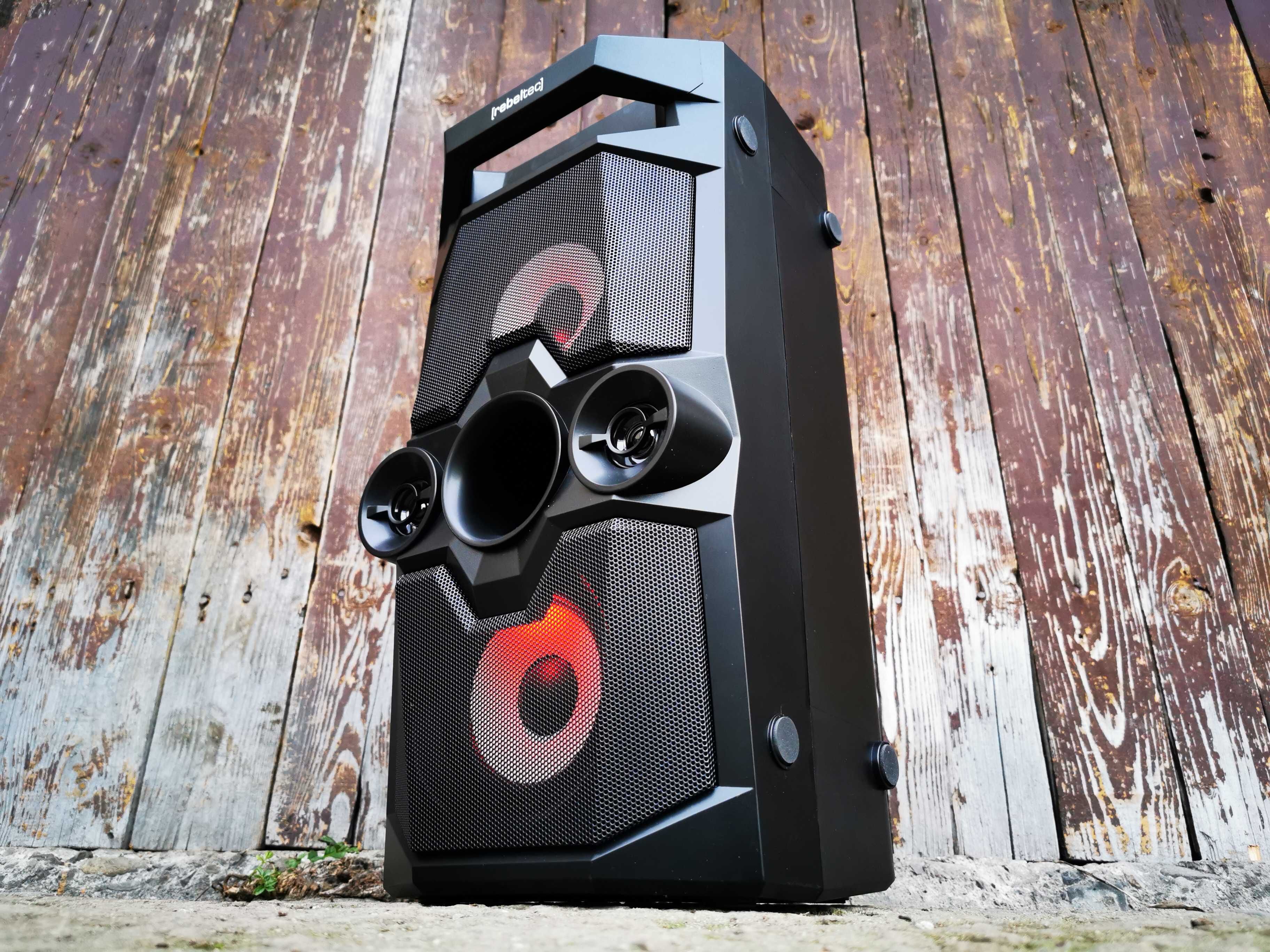 BOOMBOX Radio Wieża Kolumna Nagłośnieniowa SUBWOOFER Głośnik BLUETOOTH