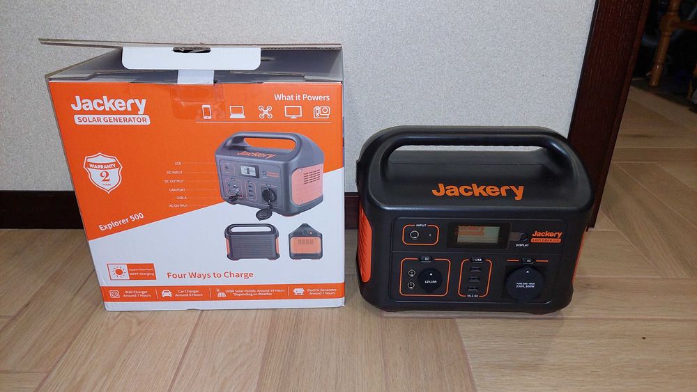 Комплект Зарядна станція Jackery 500 + сонячна панель SolarSaga100 + к