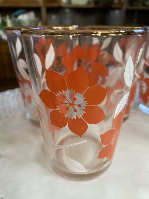 Szklanki kolorowe Vintage z PRL