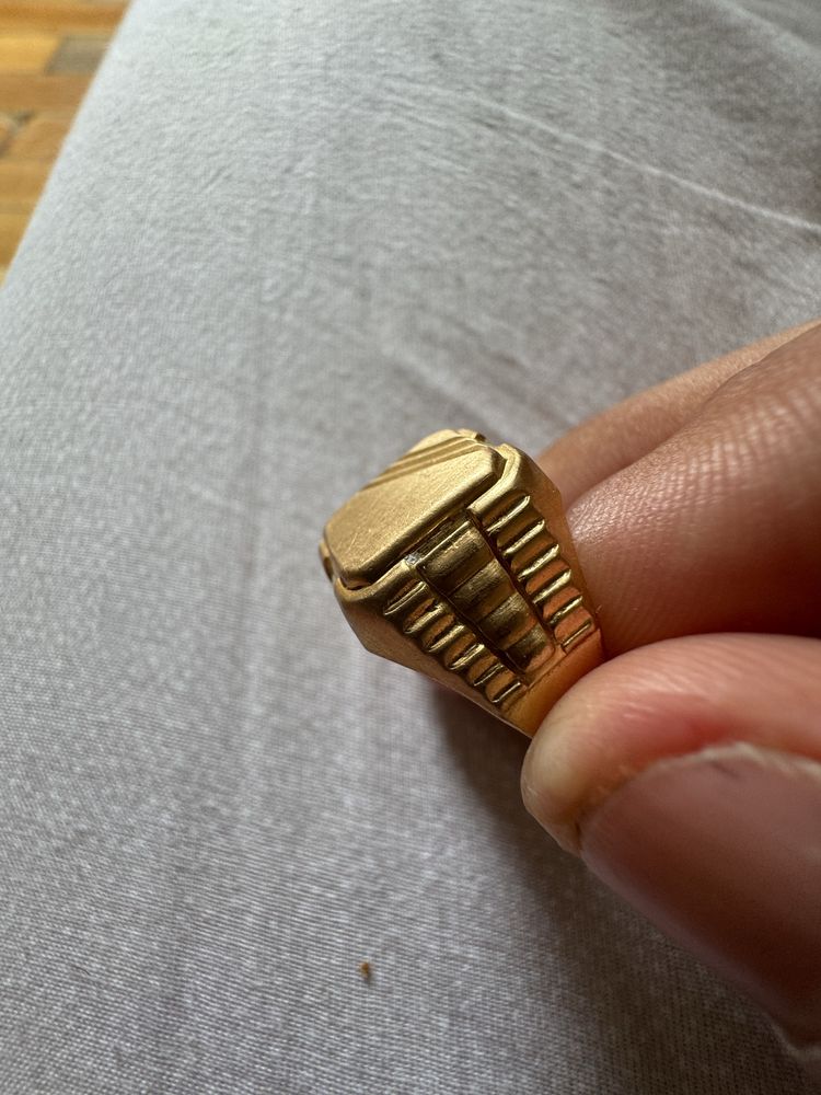 Anel ouro 19k bom preco