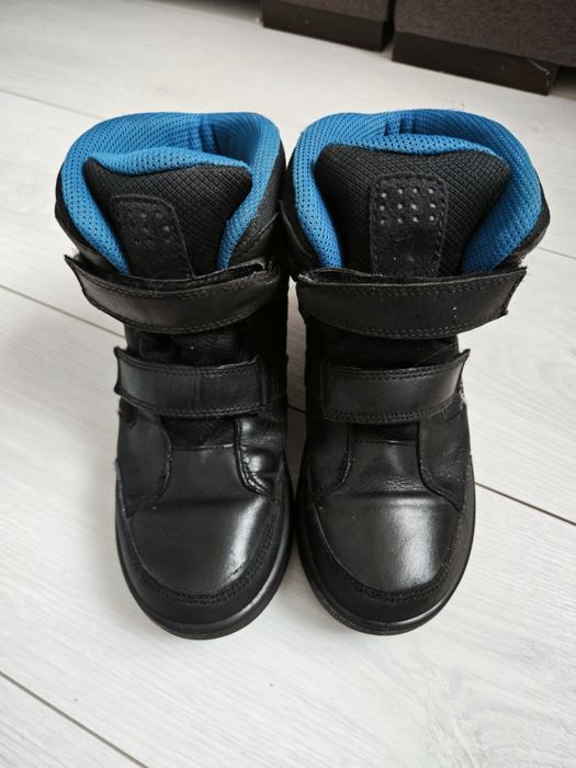 Черевики зимові, чоботи зимние,хлопчик,Ecco, шкіряні, кожанные