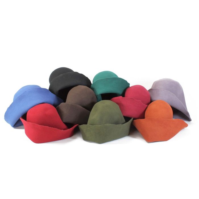 Średniowieczny kapelusz filcowy / kapelusz pielgrzymi -VM