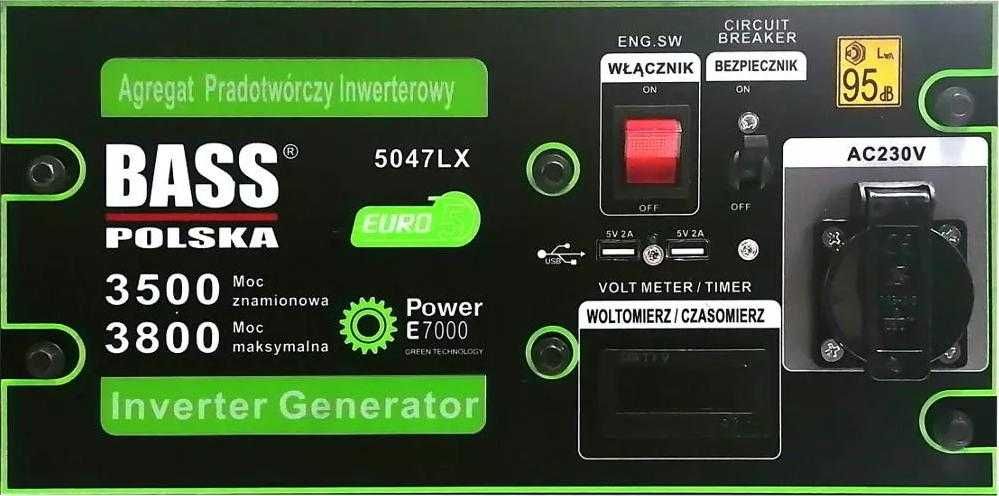 Инверторный генератор 3,8 кВт AVR Bass Polska BP-5047 LX Також ОПТ
