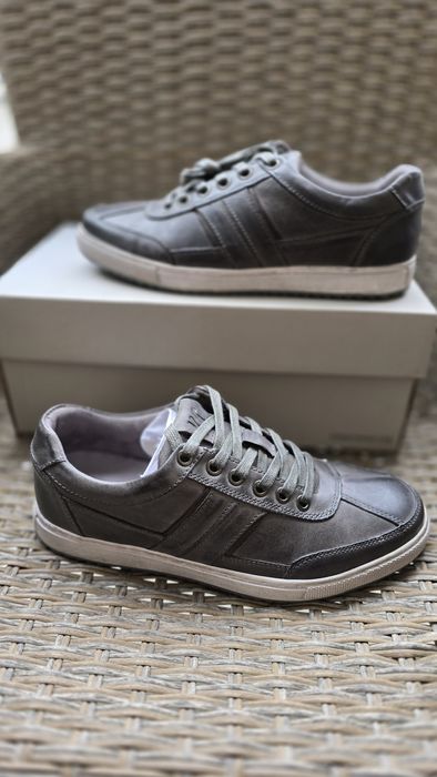 Чоловічі шкіряні туфлі кросівки, розмір 40