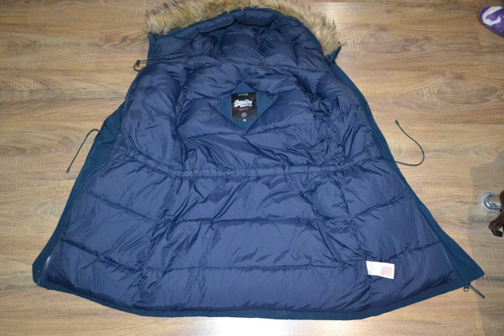 Superdry S-M женская зимняя куртка пуховик аляска парка