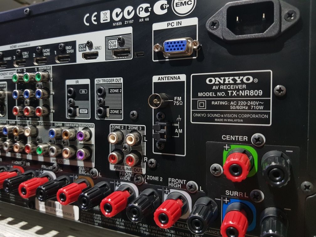 7.2AV ресивер Onkyo TX-NR809 2х180Вт HDMI 4K USB б/у з Німеччини