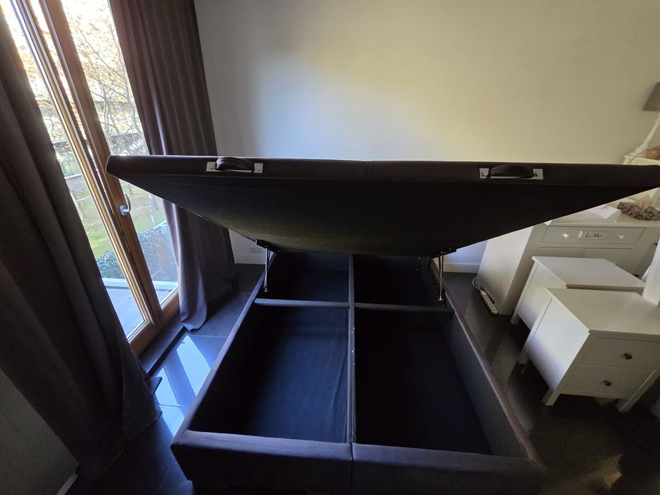 Łóżko 160x200 antracyt jak nowe!