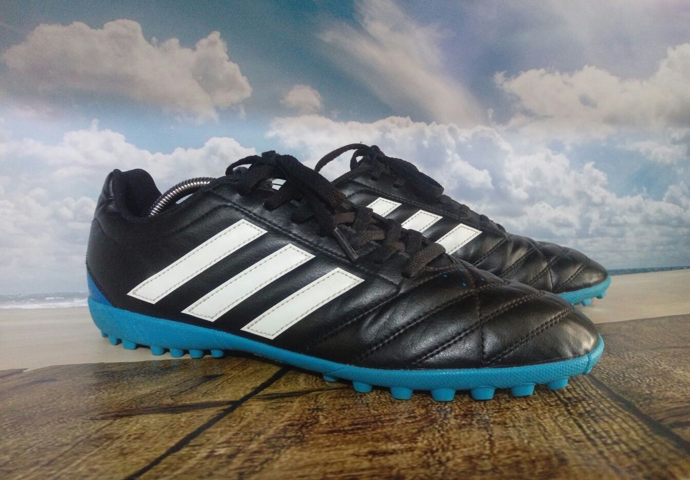 Adidas Goletto V TF оригінал футбольні шкіряні кросівки сороконіжки