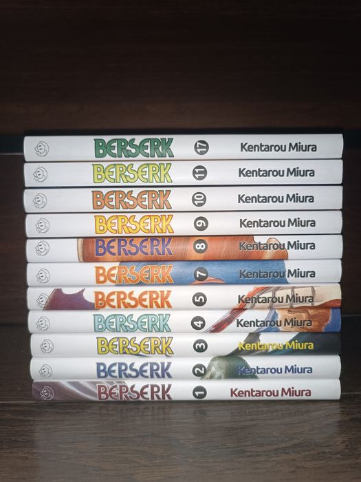 Manga Berserk 1-11 (bez 6) + 17 tom Zestaw Komplet
