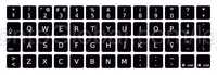Película Teclado Autocolante Preto Apple MacBook PT Keyboard Stickers