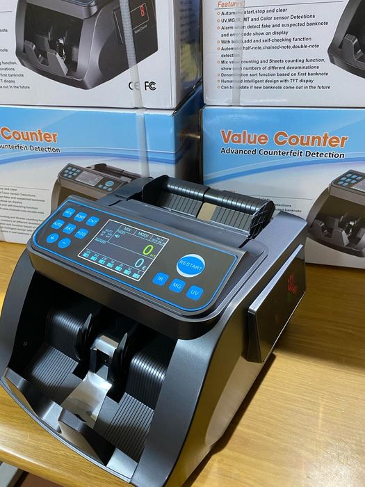 Máquina de Contar Notas (Misturadas) Lê o Valor/Conta/Controla Falsas