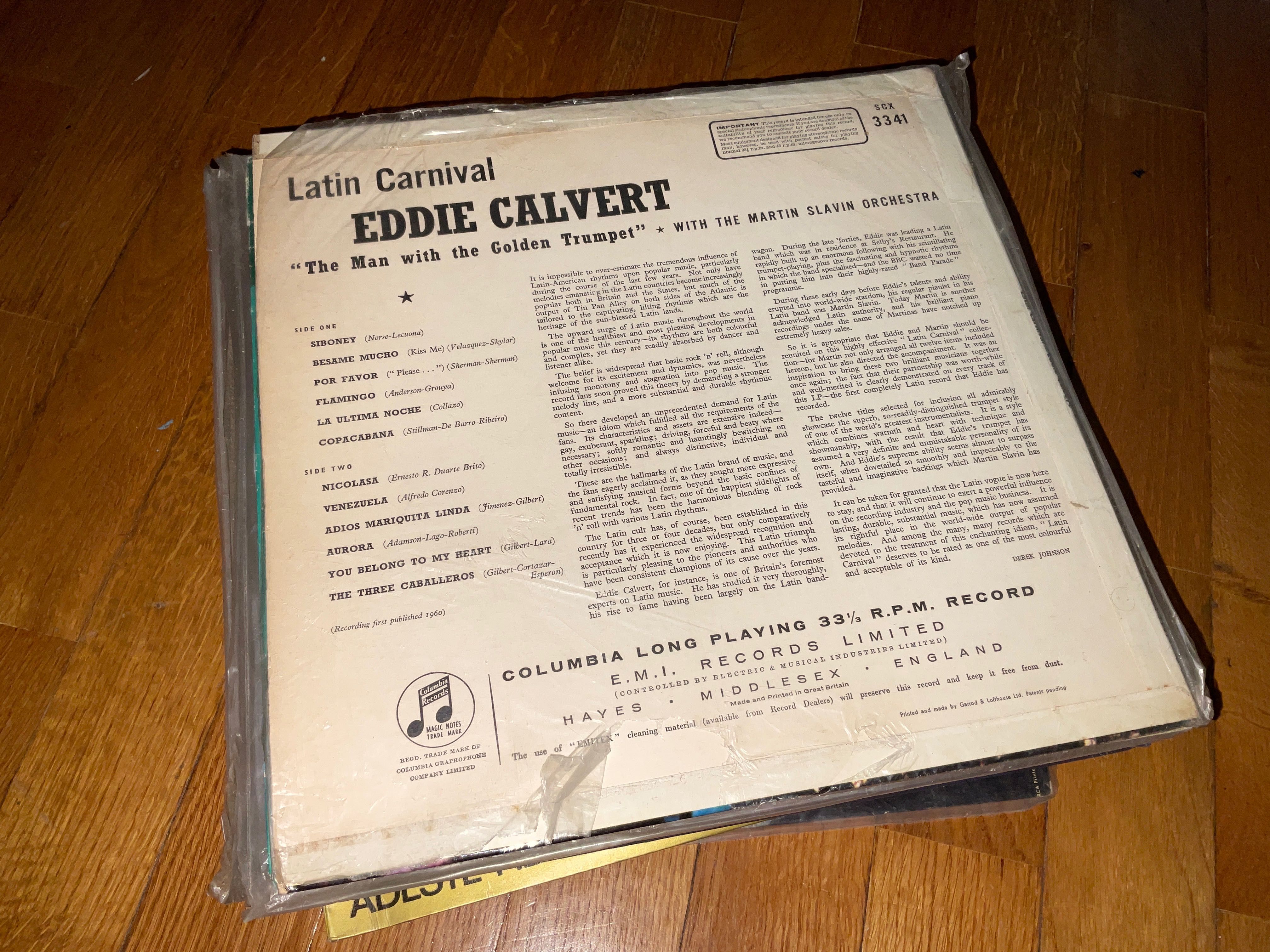 Lp Latin Carnival - Eddie Calvert With the Martin Slavin Orchestra