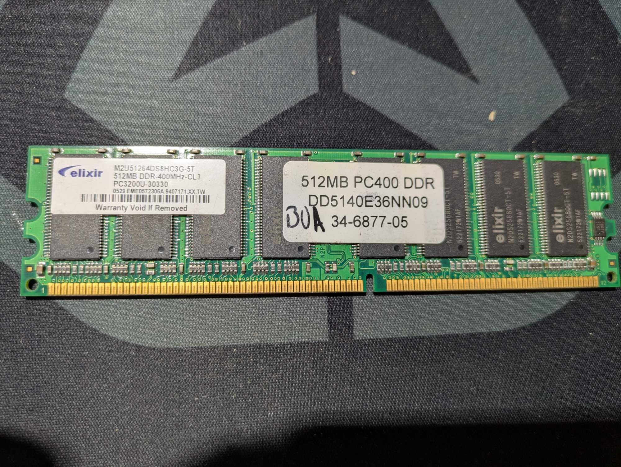 memória RAM DDR 512MB