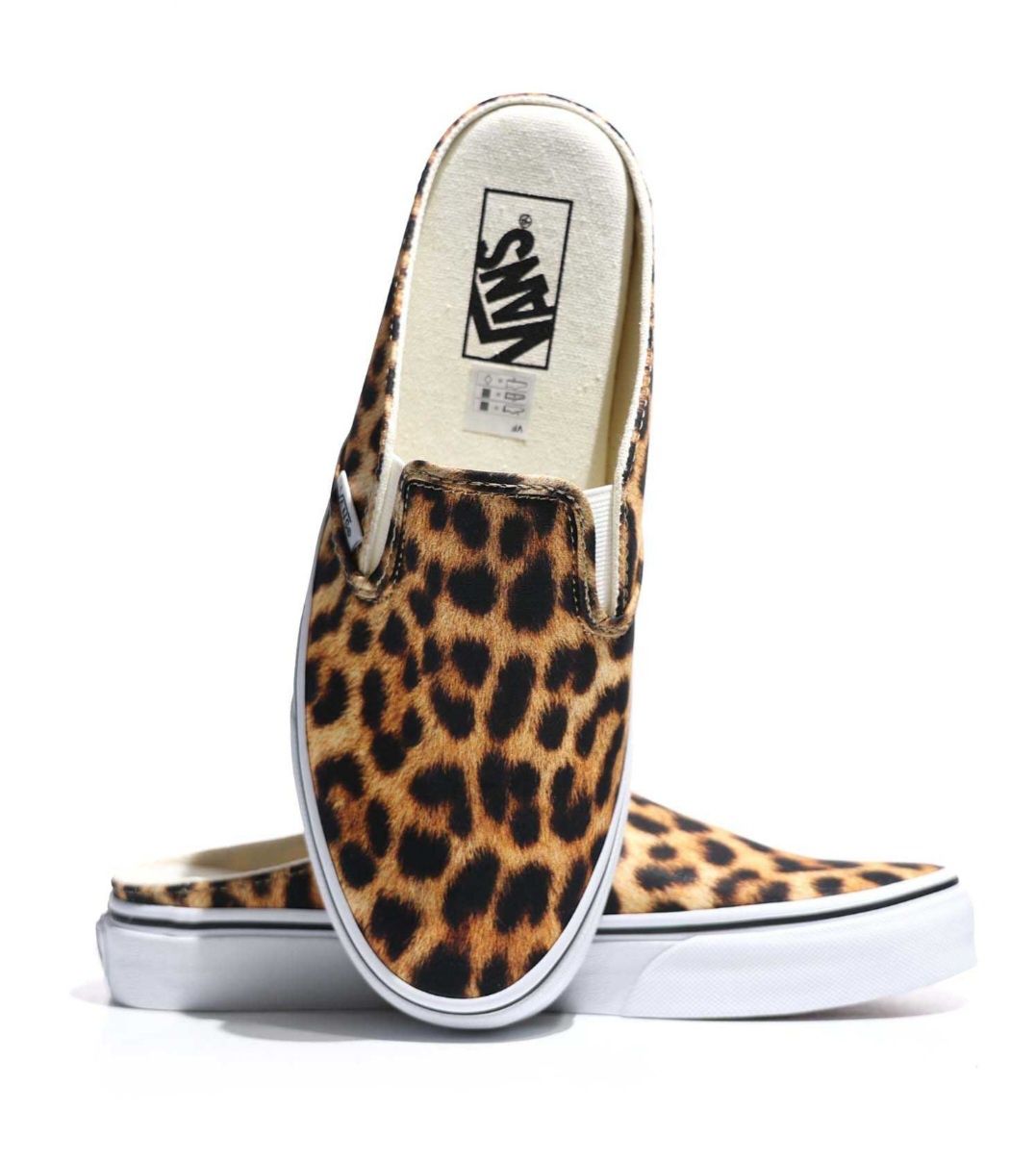 Vans леопардовий принт сліпони