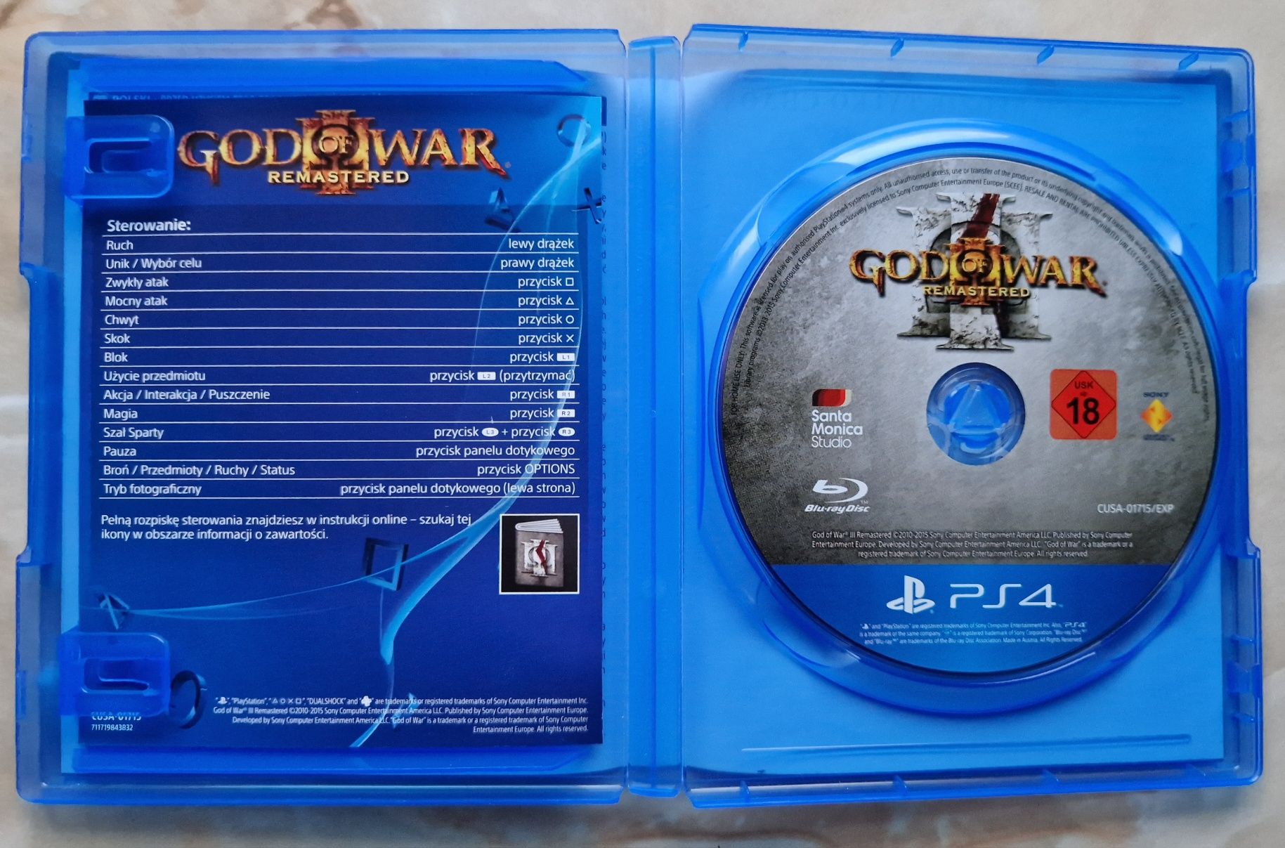 God Of War :  Remastered - PS4