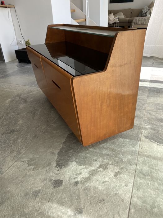 Szafka nocna komoda czechoslowacja bauhaus prl mid century