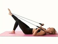 Эластичная Фитнес-веревка с Удобными Ручками в Черном Цвете