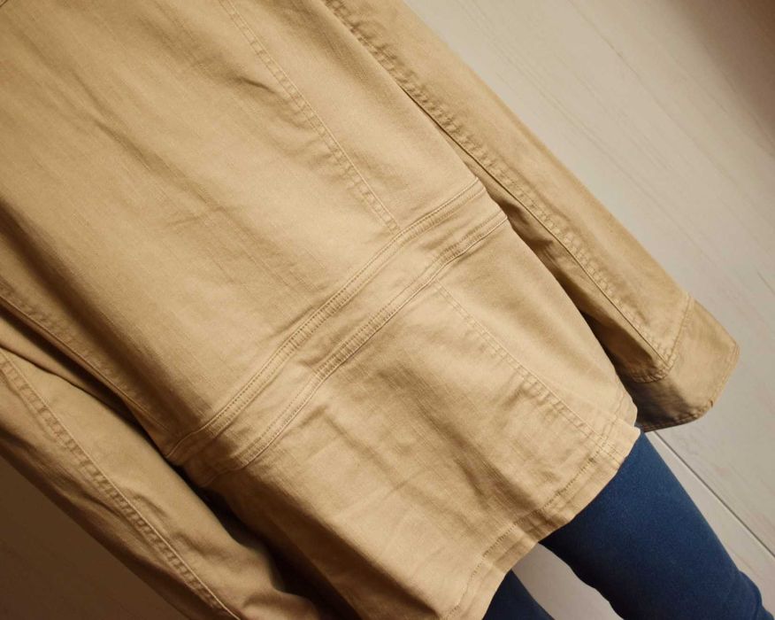 Kurtka 52 6XL ramoneska bawełna przejściowa katana dżinsowa jeansowa