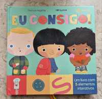 Livro Eu Consigo brinquedos bebé criança