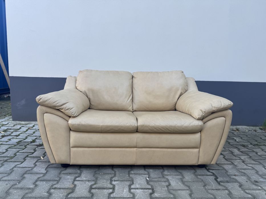 Piekna sofa / kanapa ze skóry naturalnej