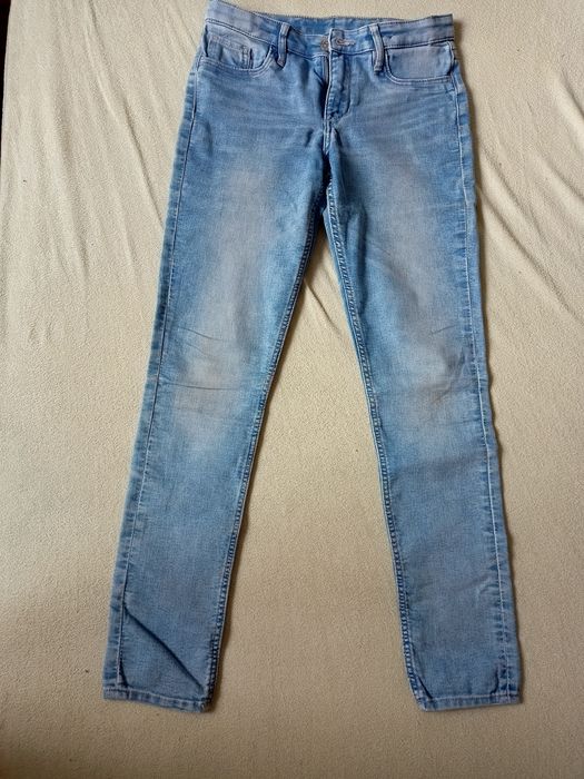 Spodnie dziewczęce jeansowe 152