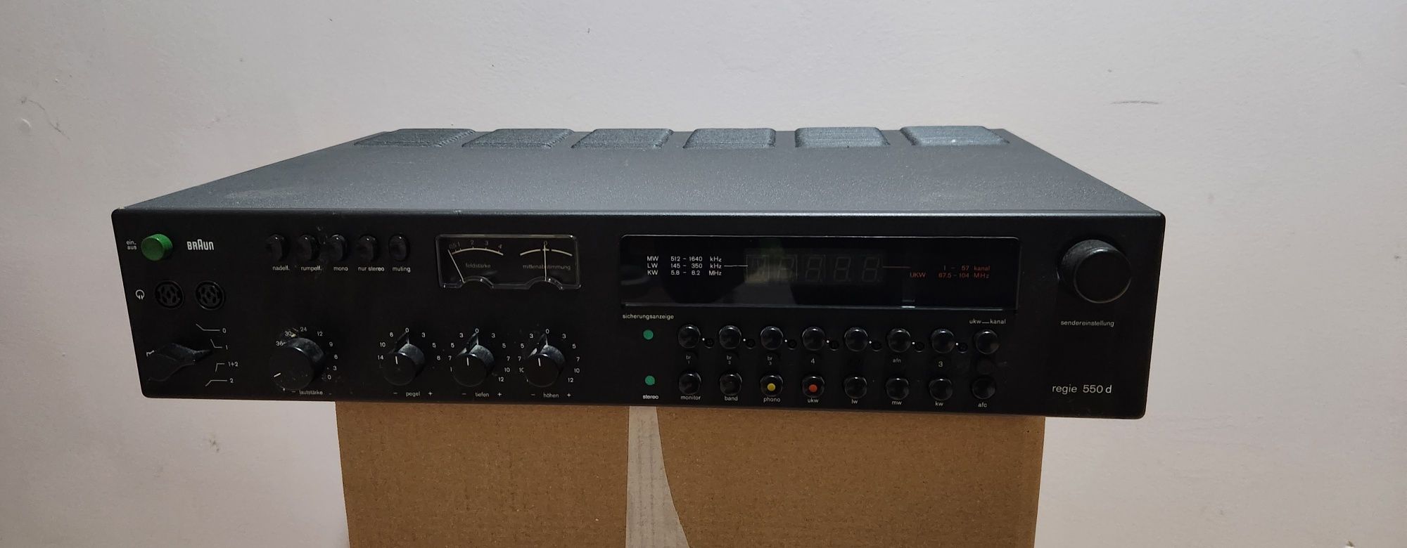 Amplituner stereo Braun regie 550d - najwyższy model + dokumentacja