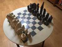 Jogo Xadrez em Pedra - arte africana