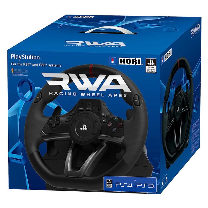 Kierownica + zestaw pedałów Hori Racing Wheel Apex PC PS3/PS4/PS5 NOWA