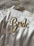 Szlafrok biały Bride boohoo