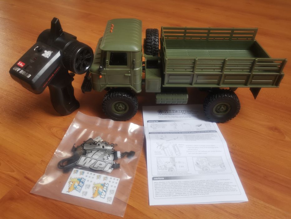 Camião Militar RC GAZ-66 4x4 Crawler WPL B24 1/16 Army proporcional