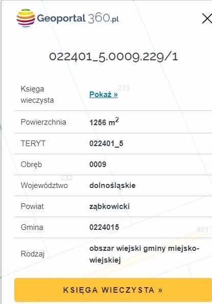 Działka rolno-budowlana 1580m2 posiadająca warunki zabudowy