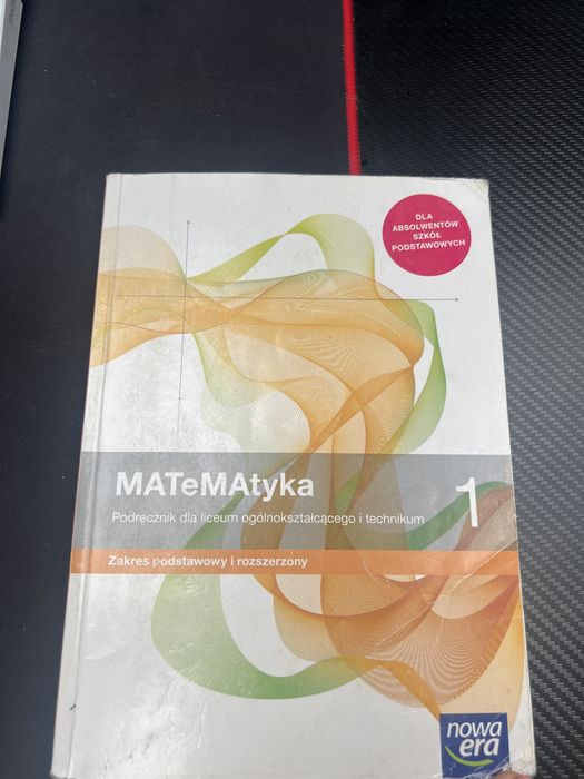 MATeMAtyka podrecznik rozszerzenie 1 klasa