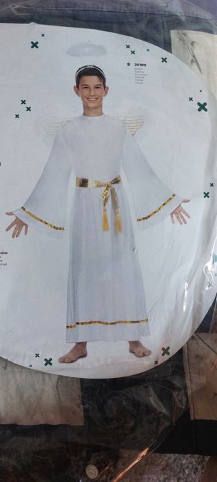 Strój , przebranie Anioła  dla chlopca Nowy  7-9 lat