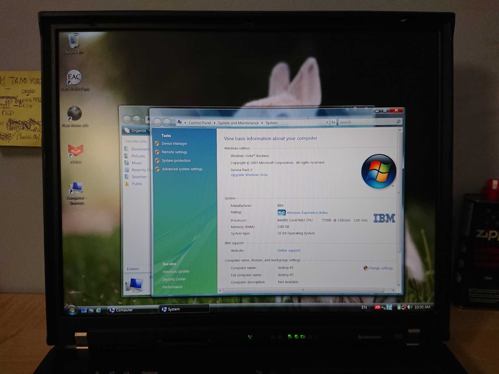 Легендарный ноутбук IBM ThinkPad T60 15" Lenovo