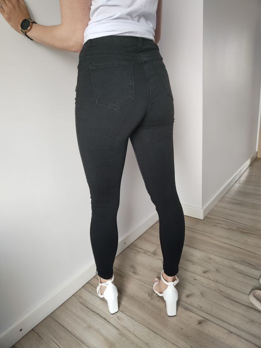 Goodies czarne rurki z koronką w nogawce XS